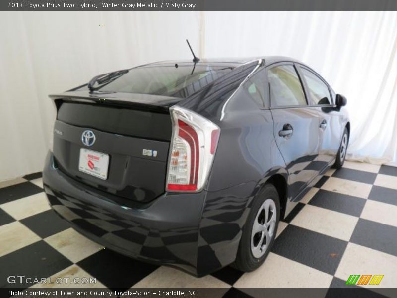 Winter Gray Metallic / Misty Gray 2013 Toyota Prius Two Hybrid