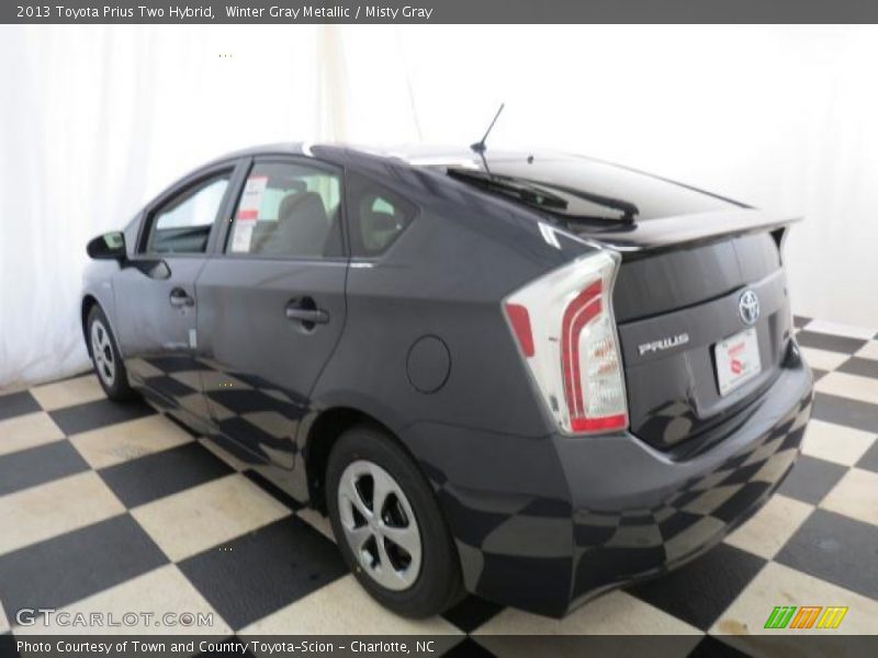 Winter Gray Metallic / Misty Gray 2013 Toyota Prius Two Hybrid