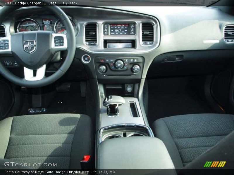 Jazz Blue / Black 2013 Dodge Charger SE