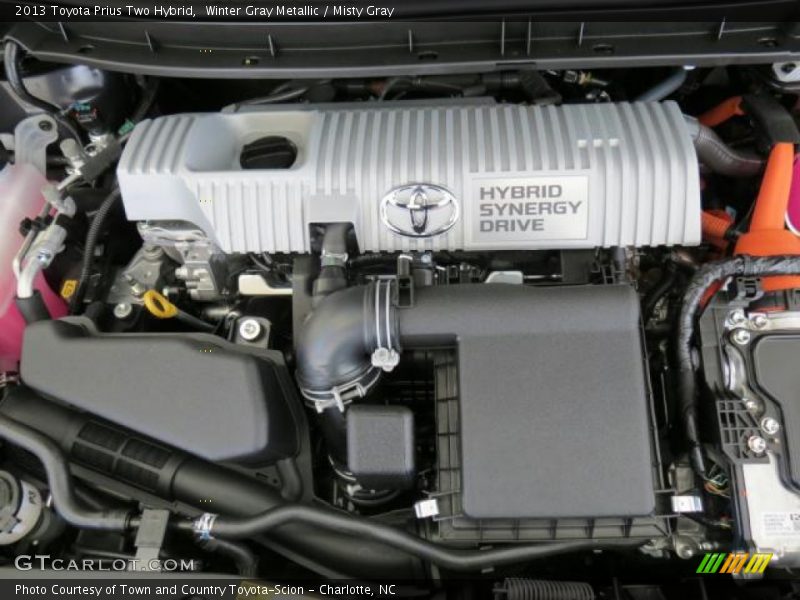 Winter Gray Metallic / Misty Gray 2013 Toyota Prius Two Hybrid