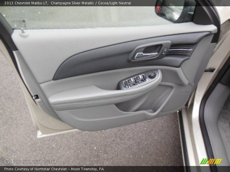 Champagne Silver Metallic / Cocoa/Light Neutral 2013 Chevrolet Malibu LT