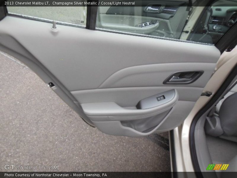 Champagne Silver Metallic / Cocoa/Light Neutral 2013 Chevrolet Malibu LT