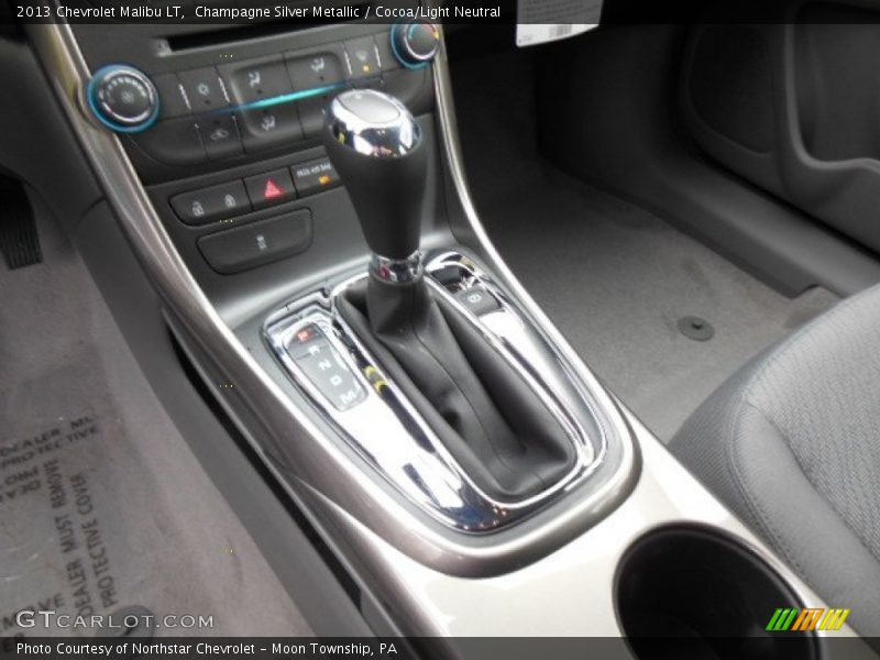Champagne Silver Metallic / Cocoa/Light Neutral 2013 Chevrolet Malibu LT