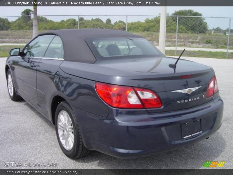 Modern Blue Pearl / Dark Slate Gray/Light Slate Gray 2008 Chrysler Sebring LX Convertible