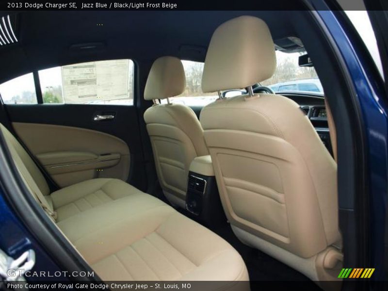 Jazz Blue / Black/Light Frost Beige 2013 Dodge Charger SE