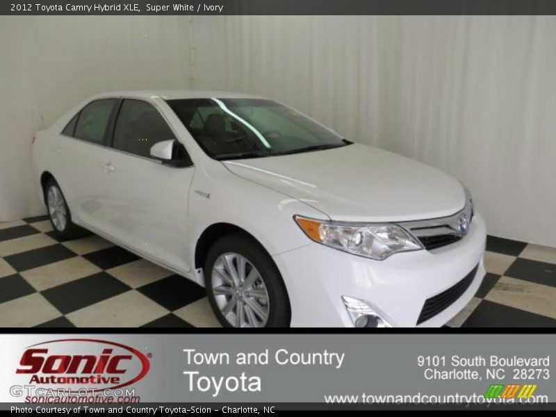 Super White / Ivory 2012 Toyota Camry Hybrid XLE
