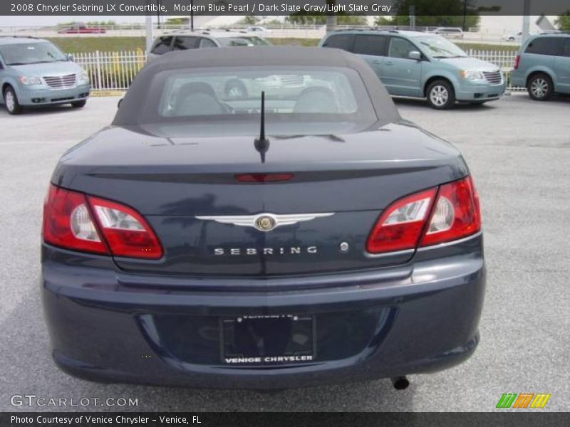 Modern Blue Pearl / Dark Slate Gray/Light Slate Gray 2008 Chrysler Sebring LX Convertible