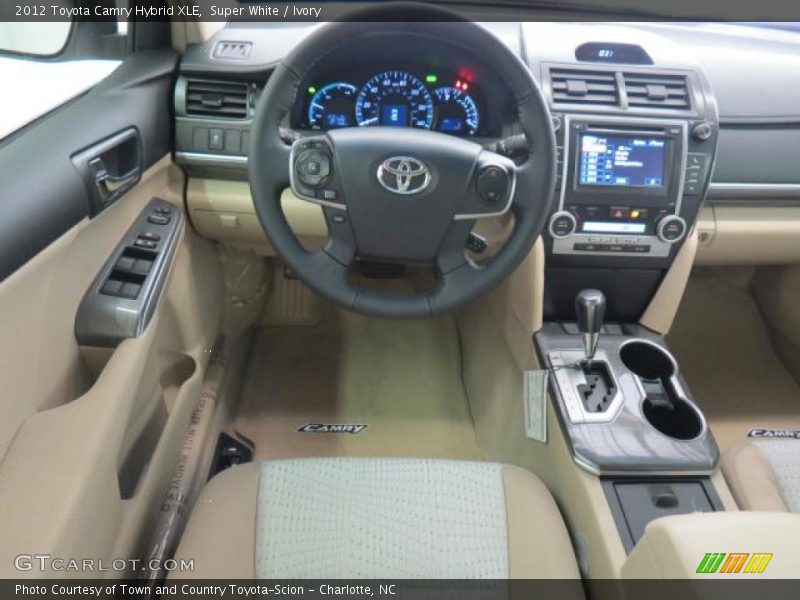 Super White / Ivory 2012 Toyota Camry Hybrid XLE