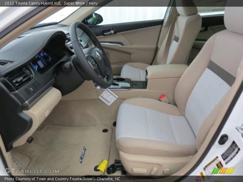 Super White / Ivory 2012 Toyota Camry Hybrid XLE