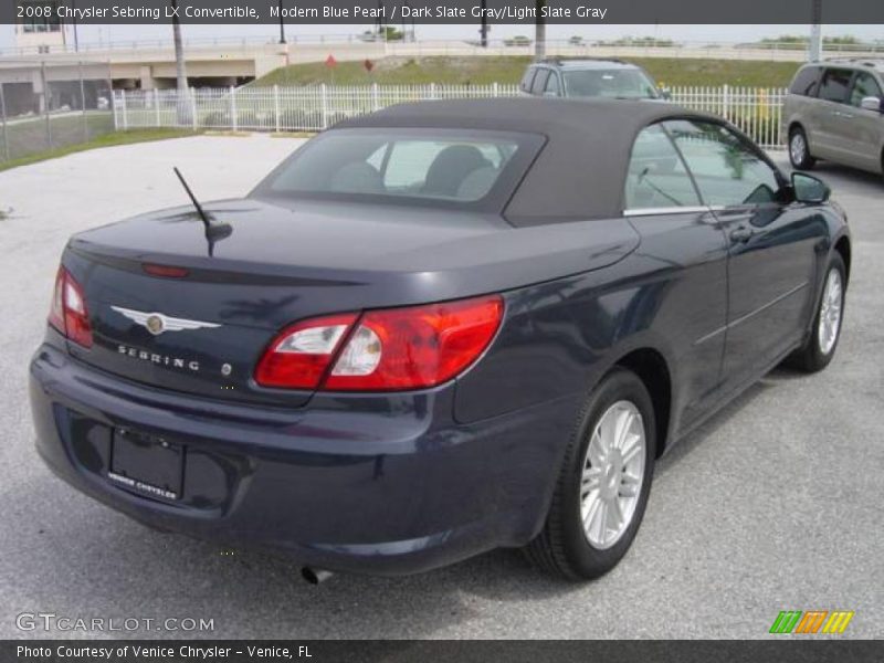 Modern Blue Pearl / Dark Slate Gray/Light Slate Gray 2008 Chrysler Sebring LX Convertible