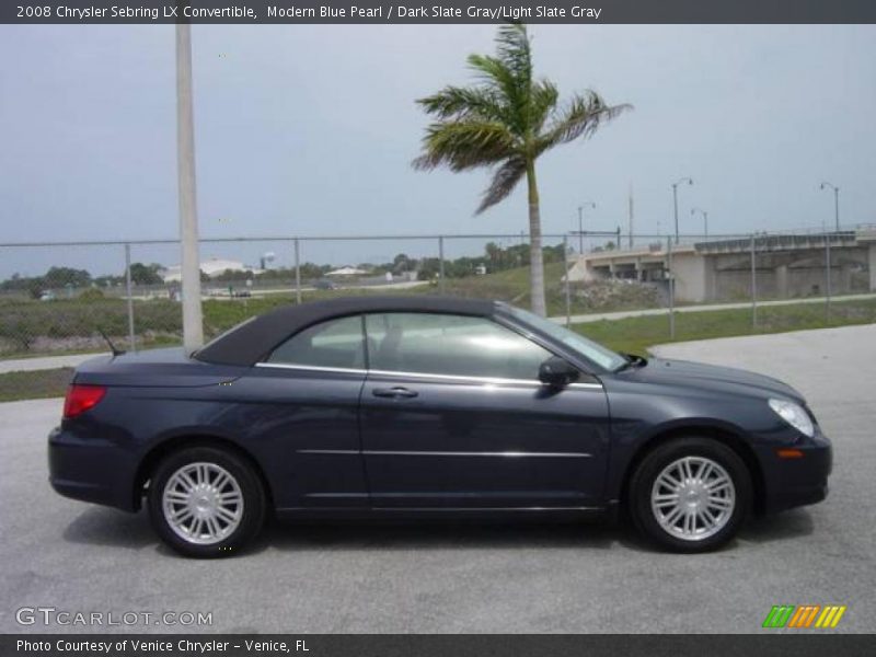 Modern Blue Pearl / Dark Slate Gray/Light Slate Gray 2008 Chrysler Sebring LX Convertible