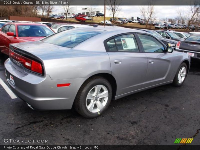 Billet Silver / Black 2013 Dodge Charger SE