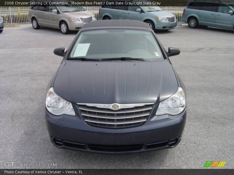 Modern Blue Pearl / Dark Slate Gray/Light Slate Gray 2008 Chrysler Sebring LX Convertible