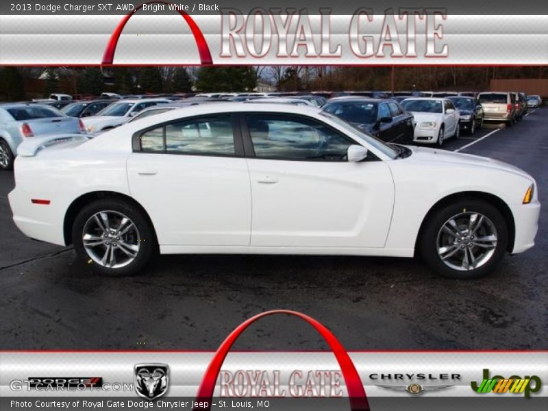 Bright White / Black 2013 Dodge Charger SXT AWD