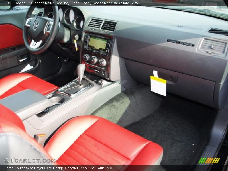 Dashboard of 2013 Challenger Rallye Redline