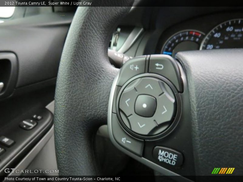 Super White / Light Gray 2012 Toyota Camry LE