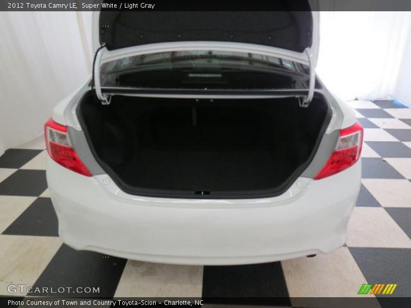 Super White / Light Gray 2012 Toyota Camry LE