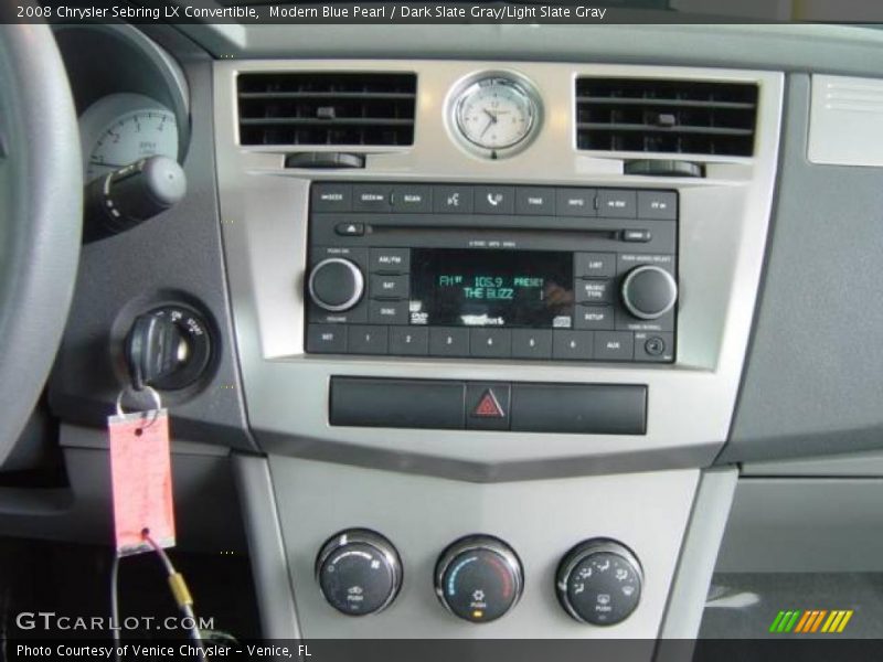 Modern Blue Pearl / Dark Slate Gray/Light Slate Gray 2008 Chrysler Sebring LX Convertible
