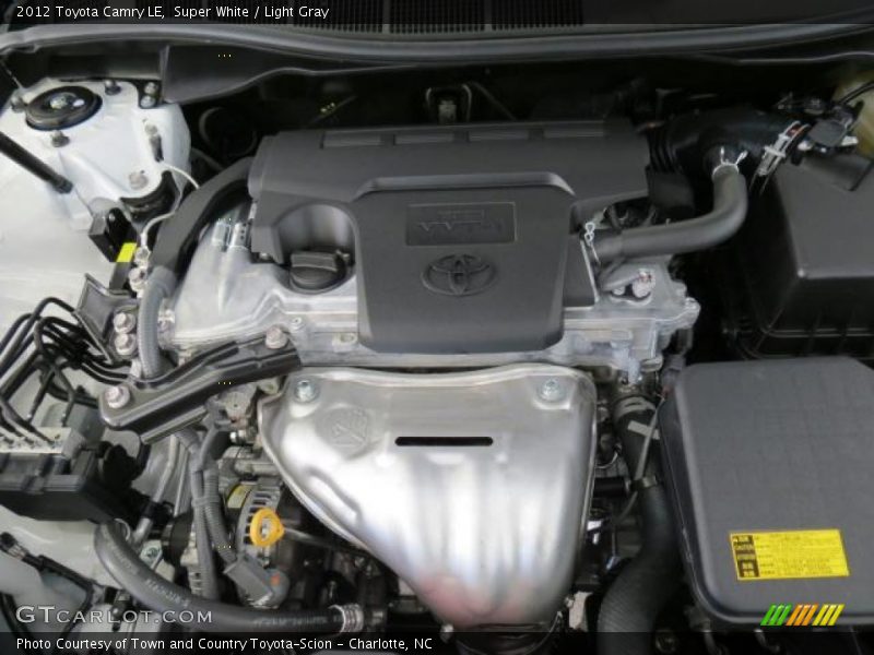 Super White / Light Gray 2012 Toyota Camry LE