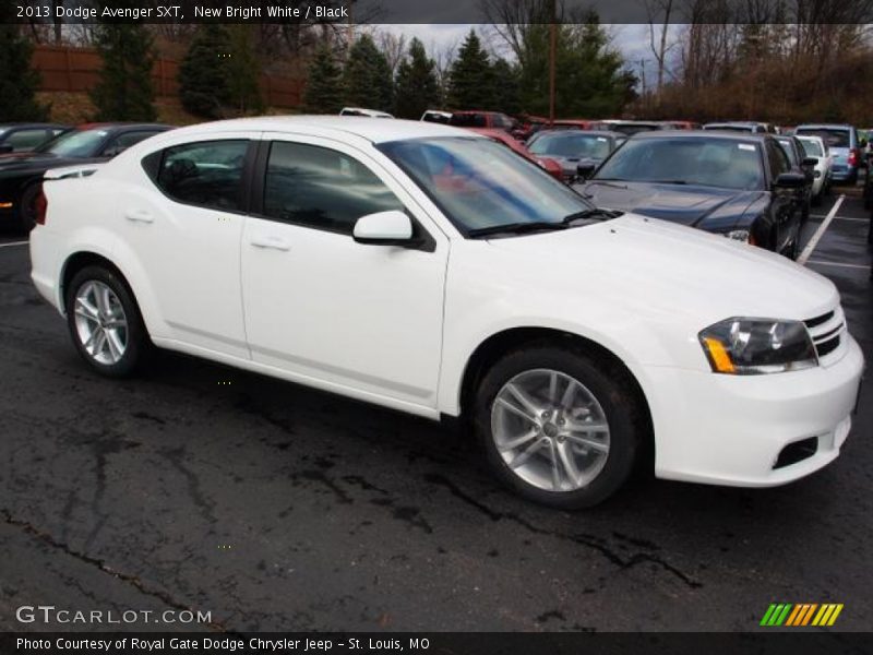 New Bright White / Black 2013 Dodge Avenger SXT