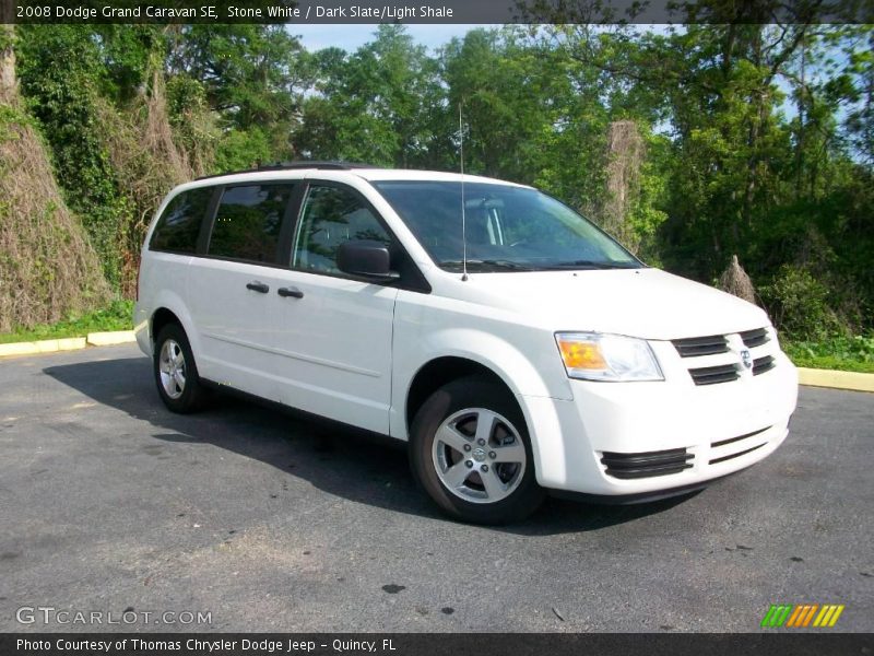 Stone White / Dark Slate/Light Shale 2008 Dodge Grand Caravan SE