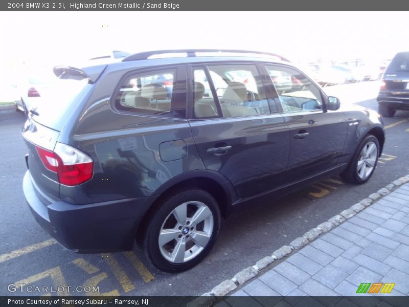 Highland Green Metallic / Sand Beige 2004 BMW X3 2.5i