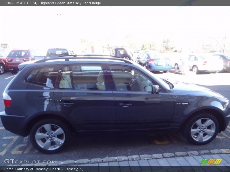 Highland Green Metallic / Sand Beige 2004 BMW X3 2.5i