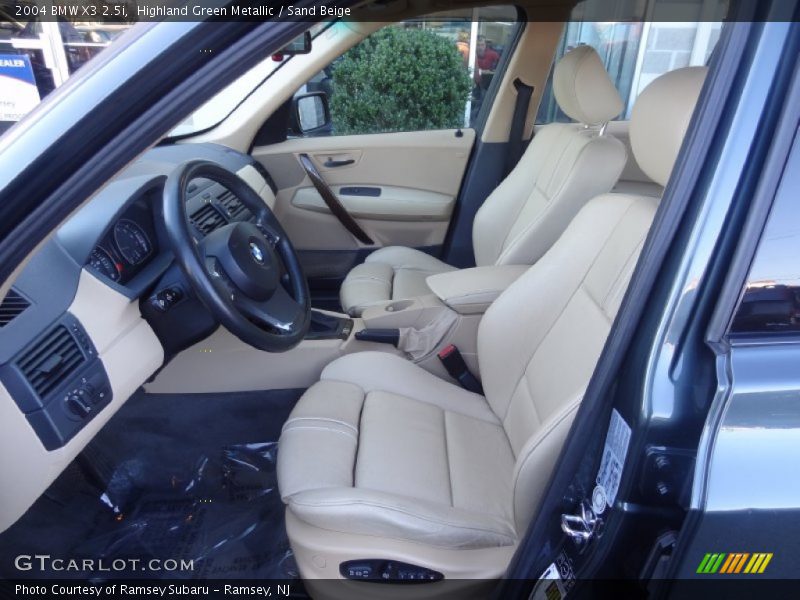 Highland Green Metallic / Sand Beige 2004 BMW X3 2.5i