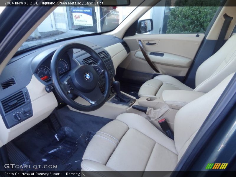Highland Green Metallic / Sand Beige 2004 BMW X3 2.5i