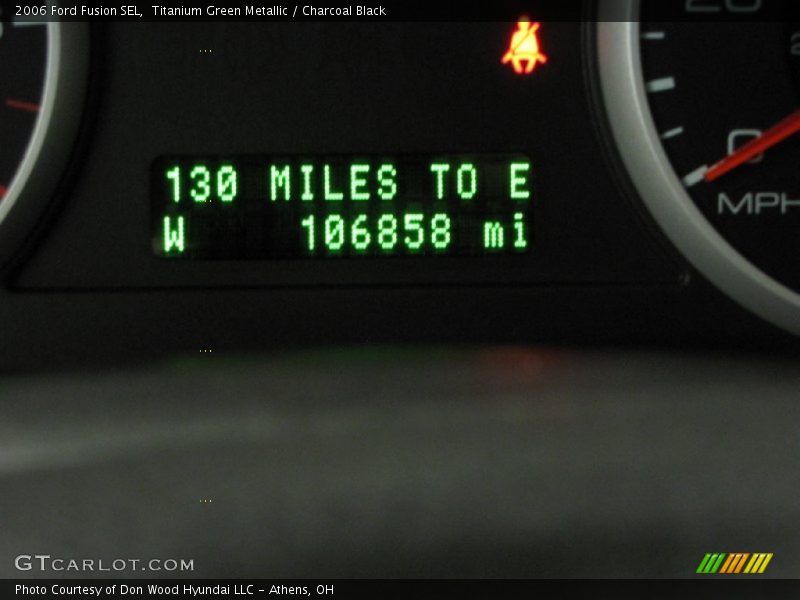 Titanium Green Metallic / Charcoal Black 2006 Ford Fusion SEL