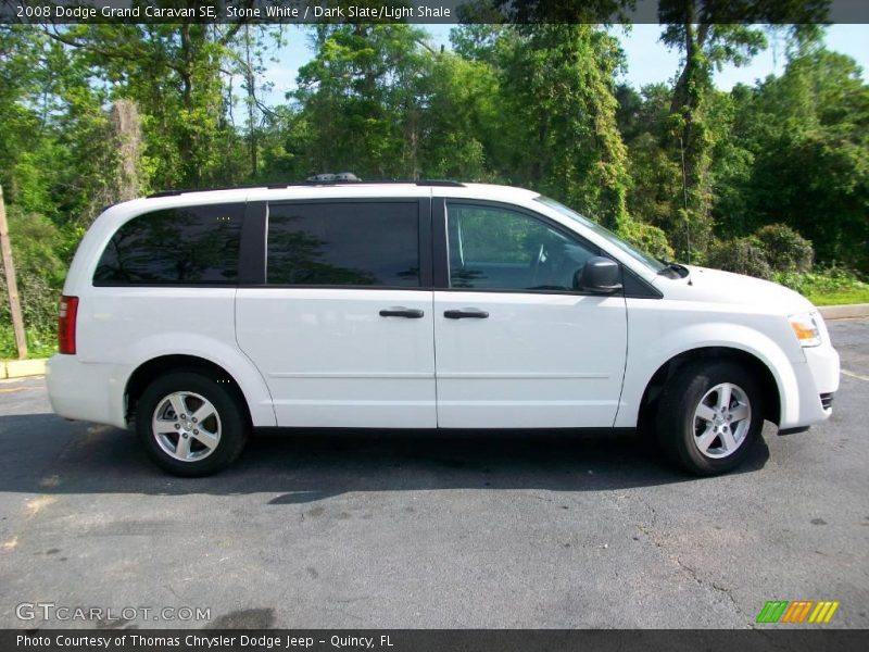 Stone White / Dark Slate/Light Shale 2008 Dodge Grand Caravan SE