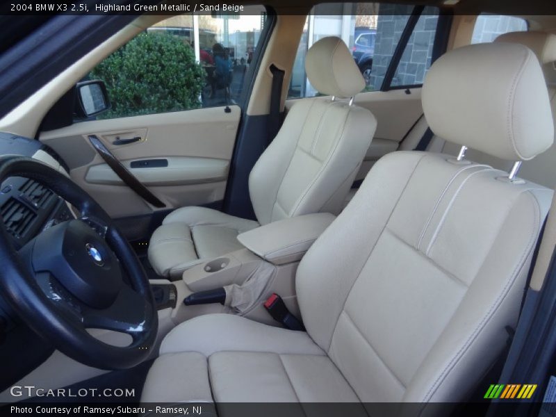 Highland Green Metallic / Sand Beige 2004 BMW X3 2.5i