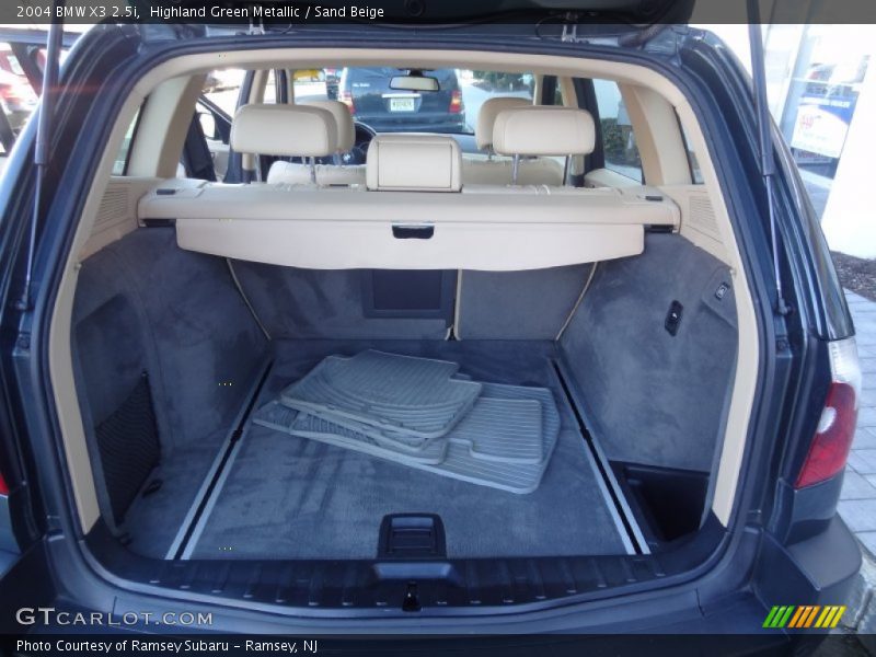 Highland Green Metallic / Sand Beige 2004 BMW X3 2.5i