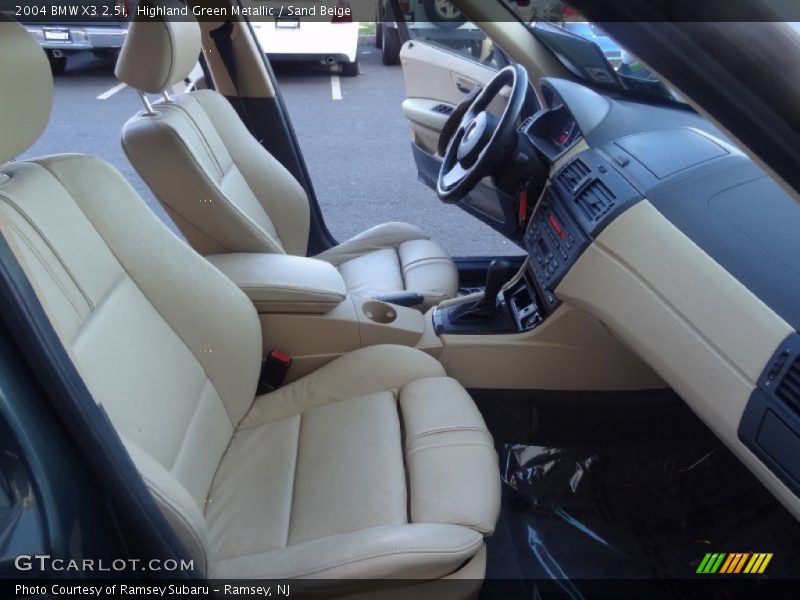 Highland Green Metallic / Sand Beige 2004 BMW X3 2.5i