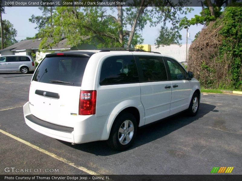 Stone White / Dark Slate/Light Shale 2008 Dodge Grand Caravan SE
