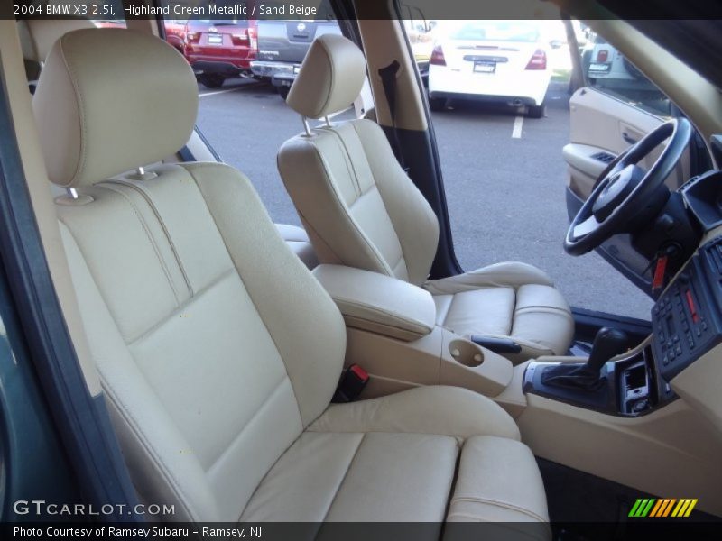 Highland Green Metallic / Sand Beige 2004 BMW X3 2.5i