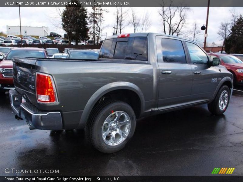 Mineral Gray Metallic / Black 2013 Ram 1500 Laramie Crew Cab 4x4