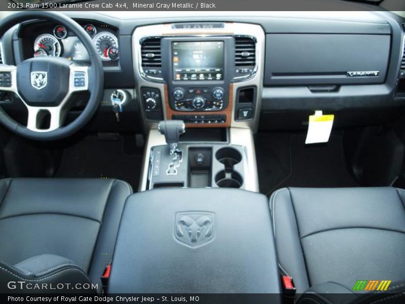 Mineral Gray Metallic / Black 2013 Ram 1500 Laramie Crew Cab 4x4