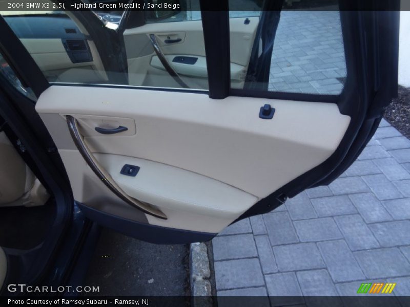 Highland Green Metallic / Sand Beige 2004 BMW X3 2.5i