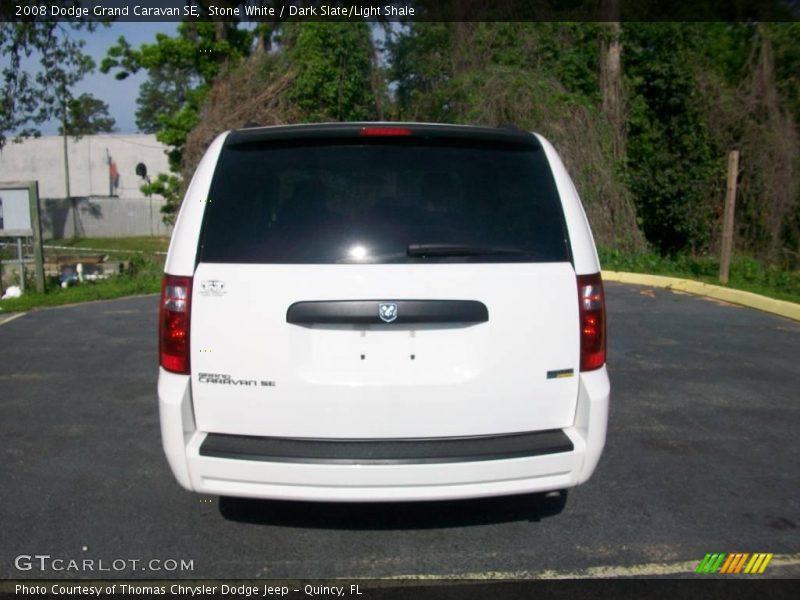 Stone White / Dark Slate/Light Shale 2008 Dodge Grand Caravan SE