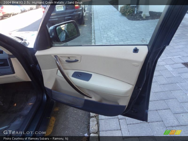 Highland Green Metallic / Sand Beige 2004 BMW X3 2.5i
