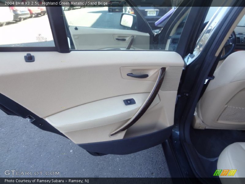 Highland Green Metallic / Sand Beige 2004 BMW X3 2.5i