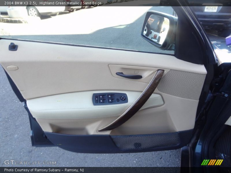 Highland Green Metallic / Sand Beige 2004 BMW X3 2.5i