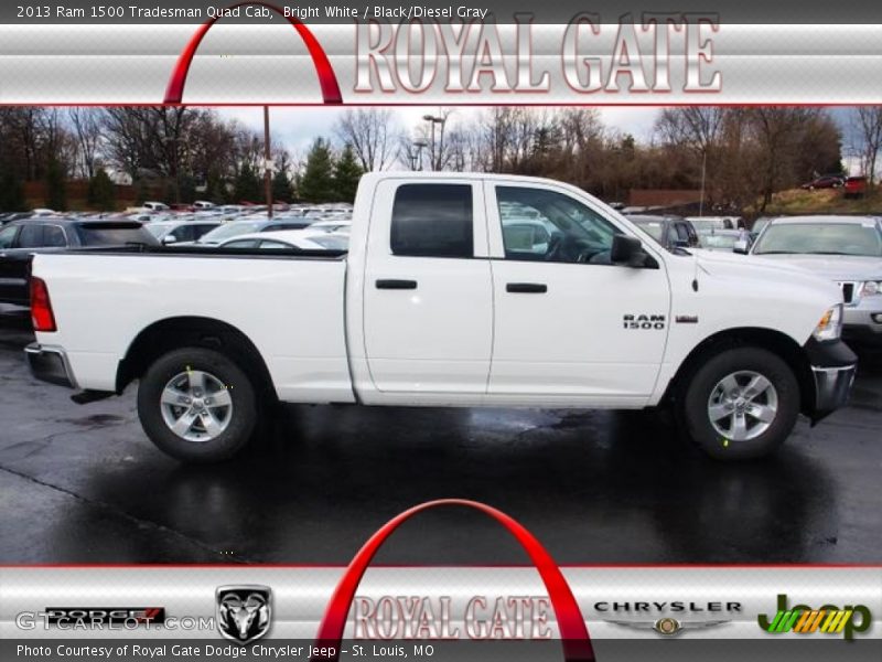 Bright White / Black/Diesel Gray 2013 Ram 1500 Tradesman Quad Cab