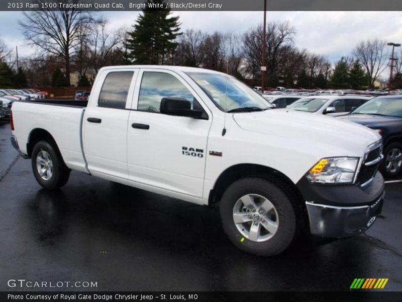 Bright White / Black/Diesel Gray 2013 Ram 1500 Tradesman Quad Cab