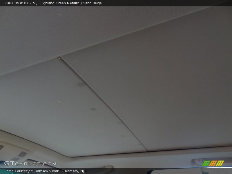 Highland Green Metallic / Sand Beige 2004 BMW X3 2.5i