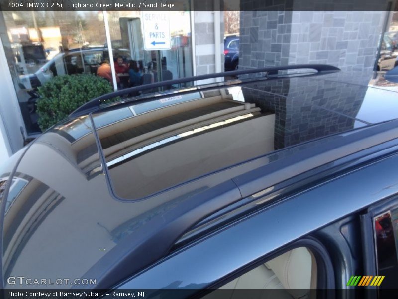 Highland Green Metallic / Sand Beige 2004 BMW X3 2.5i