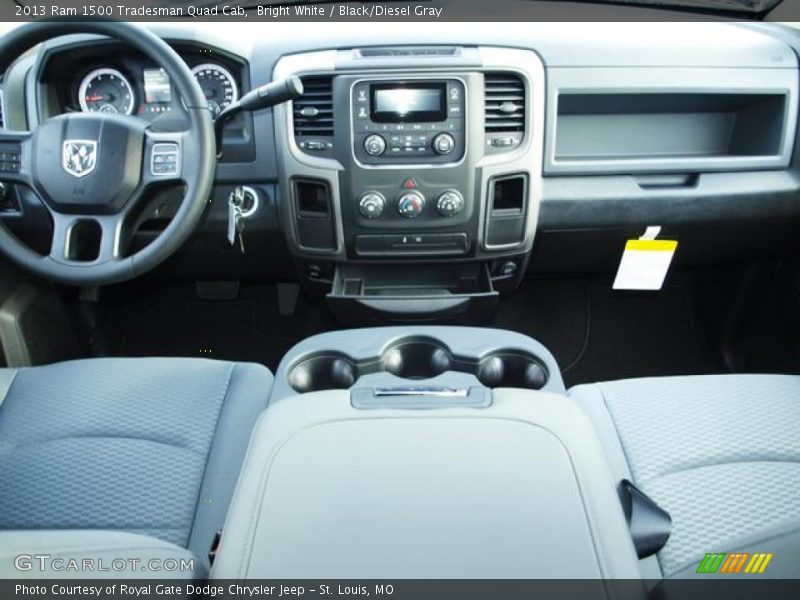 Bright White / Black/Diesel Gray 2013 Ram 1500 Tradesman Quad Cab
