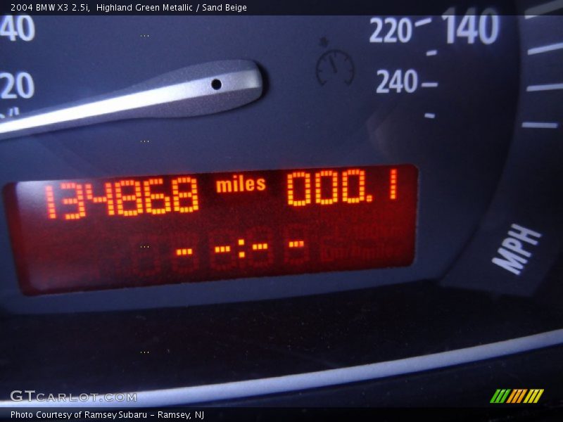 Highland Green Metallic / Sand Beige 2004 BMW X3 2.5i