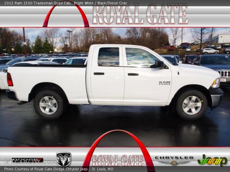 Bright White / Black/Diesel Gray 2013 Ram 1500 Tradesman Quad Cab